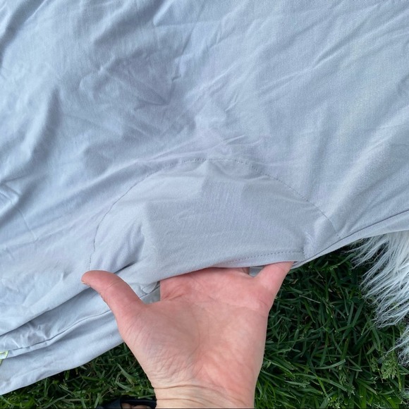 LOGO Lori Goldstein gray neon trim mode dress 1X - Picture 5 of 7